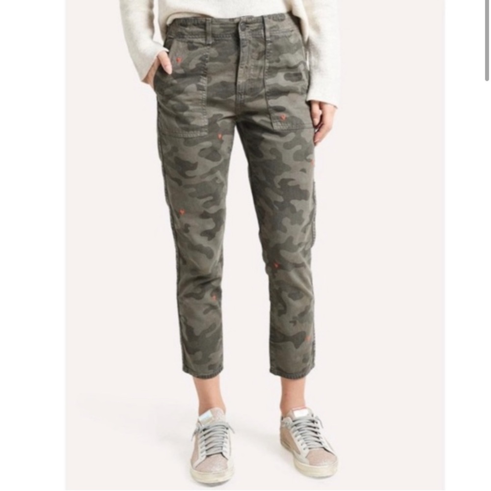NWT Sundry Hearts and Camo Utility Pant